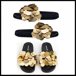 Rabanne X H&M Gold Disc Slides 40/41 (9)